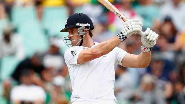 Nick Compton of England bats