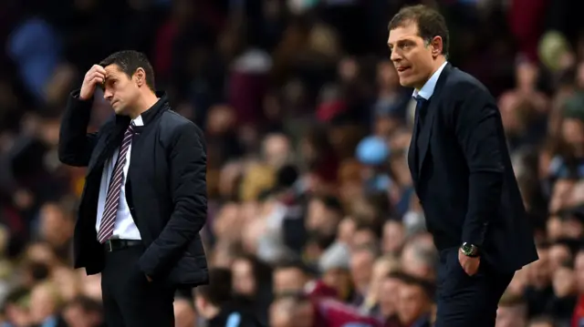 Remi Garde (left) wit Slaven Bilic