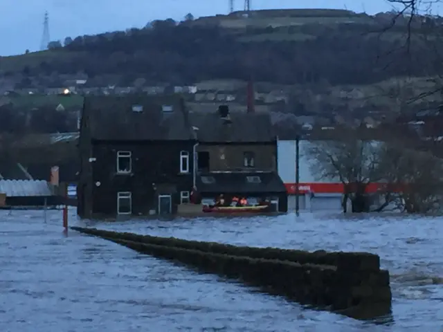 boat in flooding