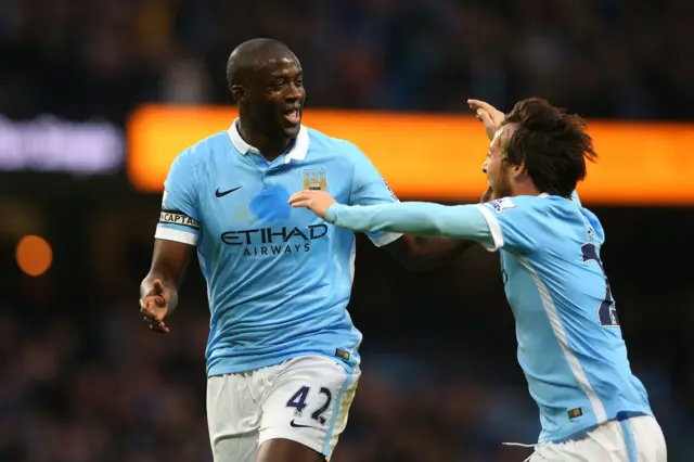 Yaya Toure celebrates