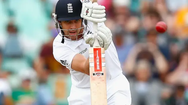 Nick Compton of England bats