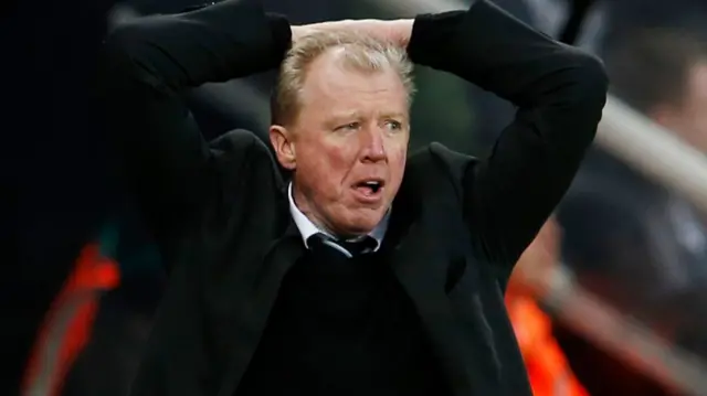 Steve McClaren looks dejected