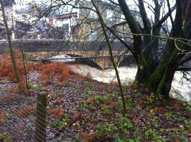 River level rising