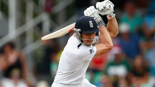 Nick Compton of England bats