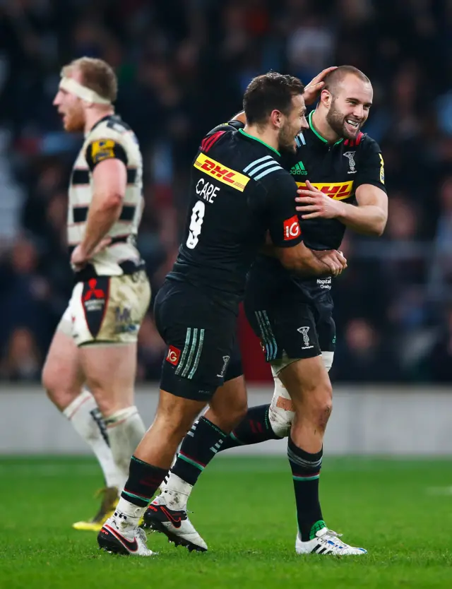 Harlequins celebrate