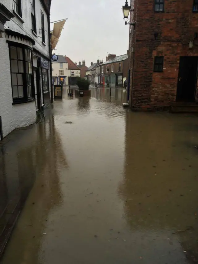 Pocklington is flooded