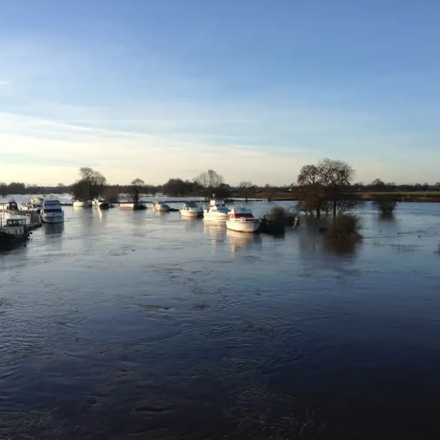 Naburn marina near York