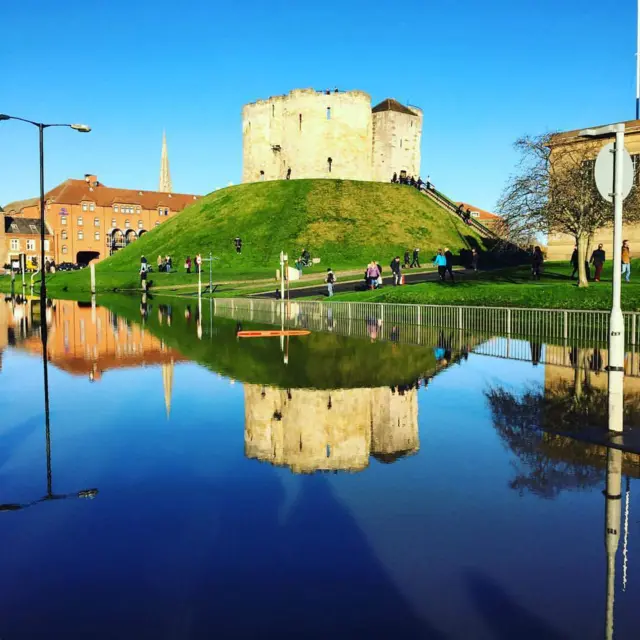 Flooding at Cliffords Tower