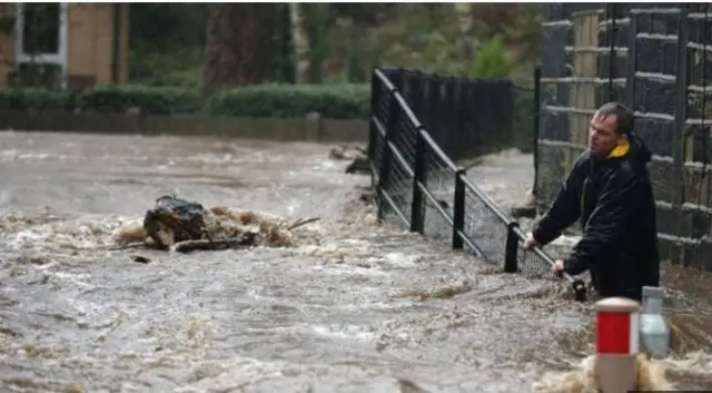 The River Calder in West Yorkshire