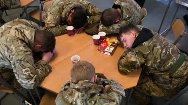 Soldiers sleeping