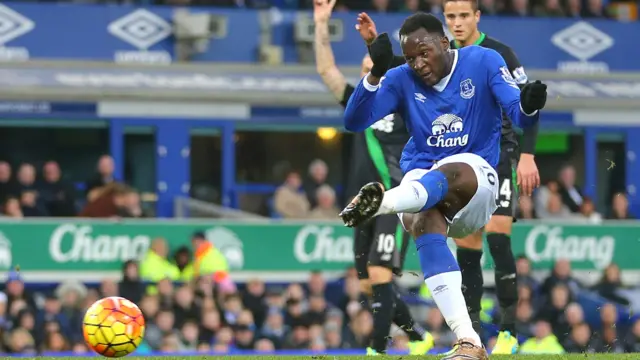 Romelu Lukaku of Everton