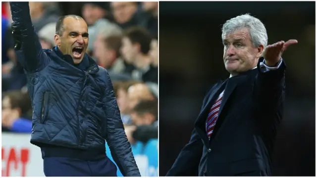 Roberto Martinez and Mark Hughes