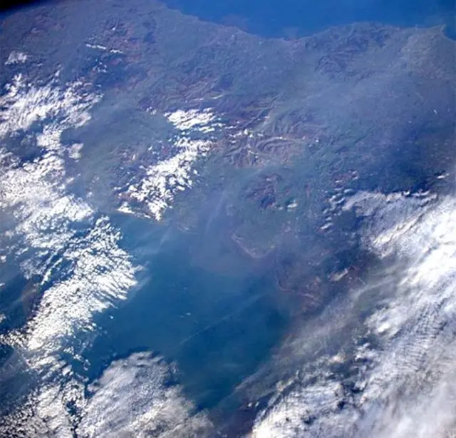 View of UK from ISS