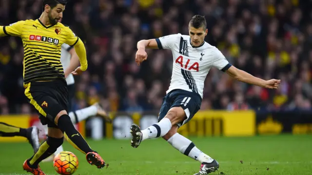 Erik Lamela of Tottenham