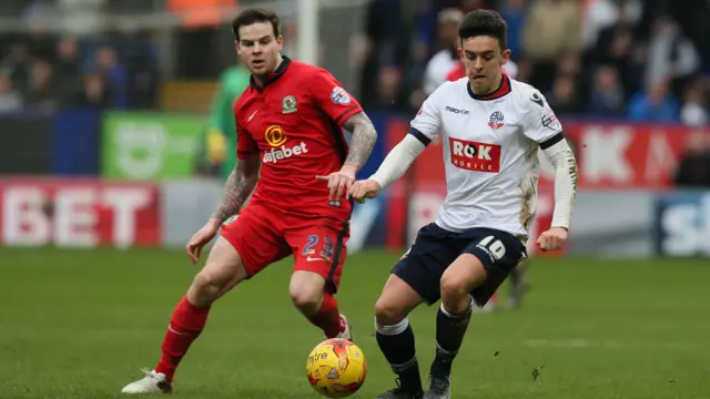 Zach Clough and Blackburn Rovers Danny Guthrie