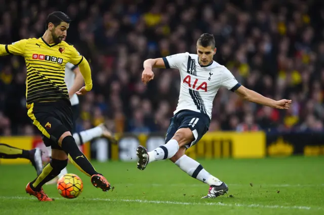 Erik Lamela of Tottenham