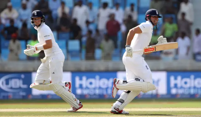 Joe Root and Alastair Cook