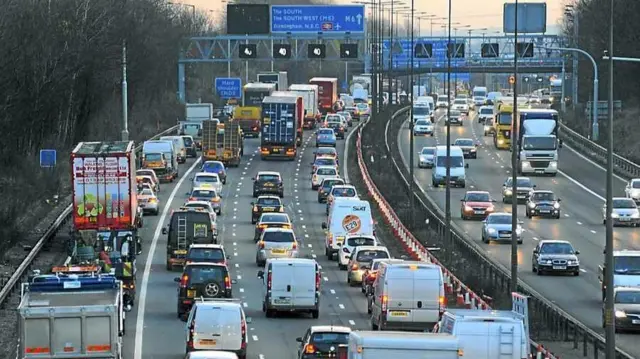 Traffic on the M6