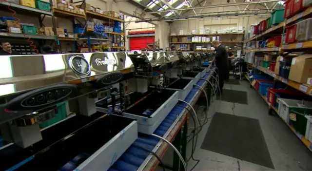 Fracino production line