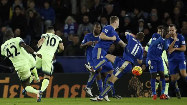 Yaya Toure shoots