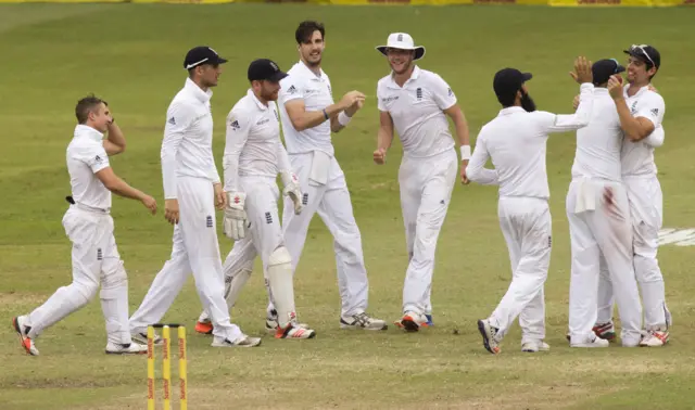 England celebrate