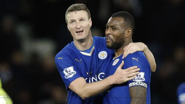 Robert Huth and Wes Morgan