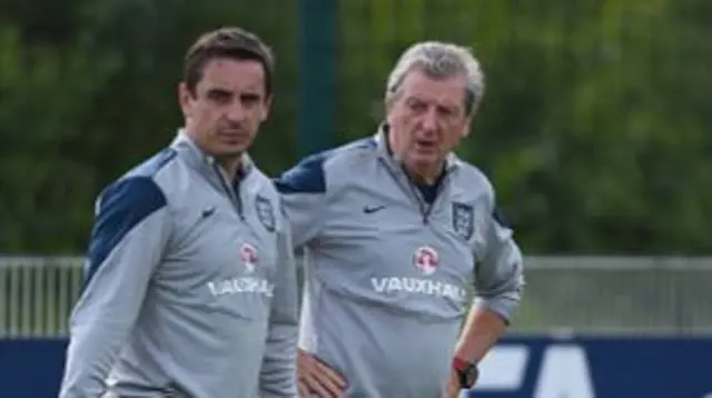 Gary Neville and Roy Hodgson