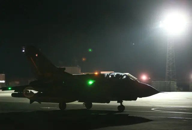 RAF Tornado leaving RAF Akrotiri