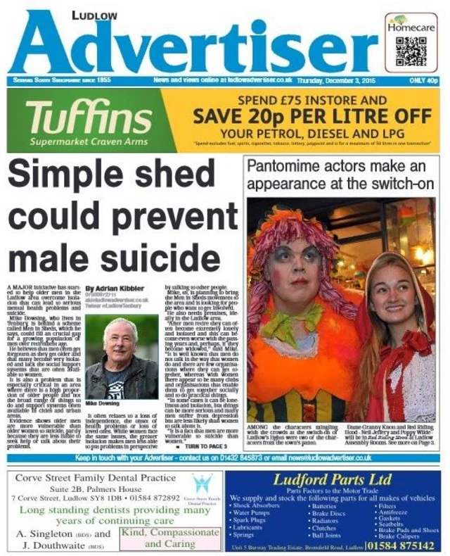 Ludlow Advertiser front page