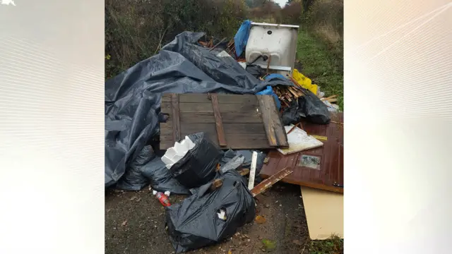 Fly-tipping in Pipe Lane