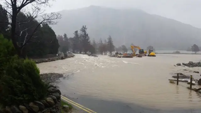 Flooded road