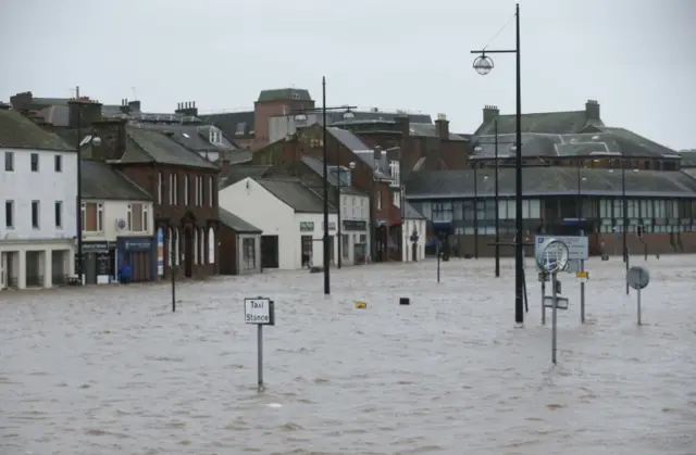 A severe warning for flooding - meaning possible danger to life - has been issued for Dumfries