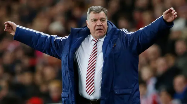 Sam Allardyce reacts