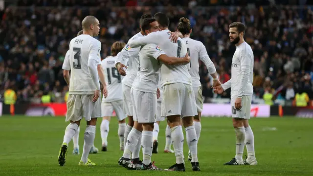 Real Madrid celebrate