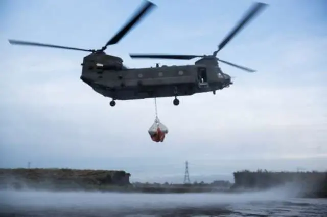 Chinook in Croston on Tuesday