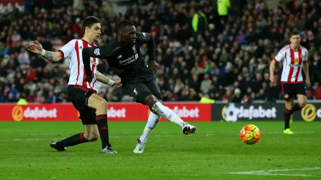 Christian Benteke scores