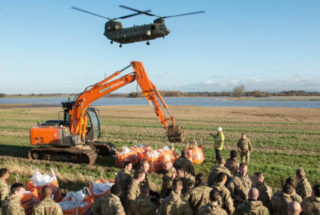 Chinook in Croston on Tuesday