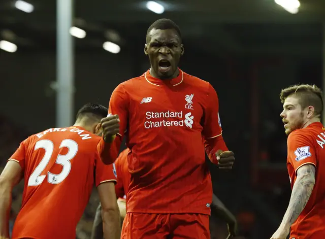 Liverpool forward Christian Benteke