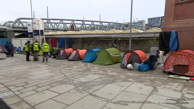 Tent village