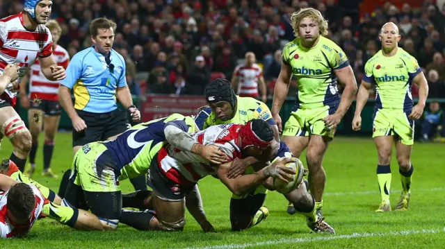 Gloucester try