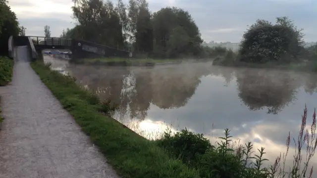 Cauldon Canal, near Stoke Boat Club, Endon