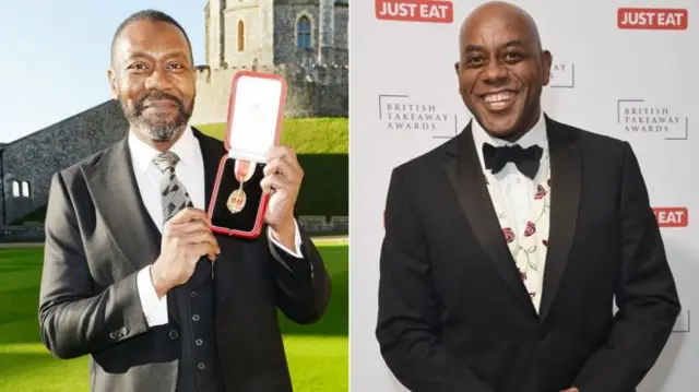 Lenny Henry and Ainsley Harriot