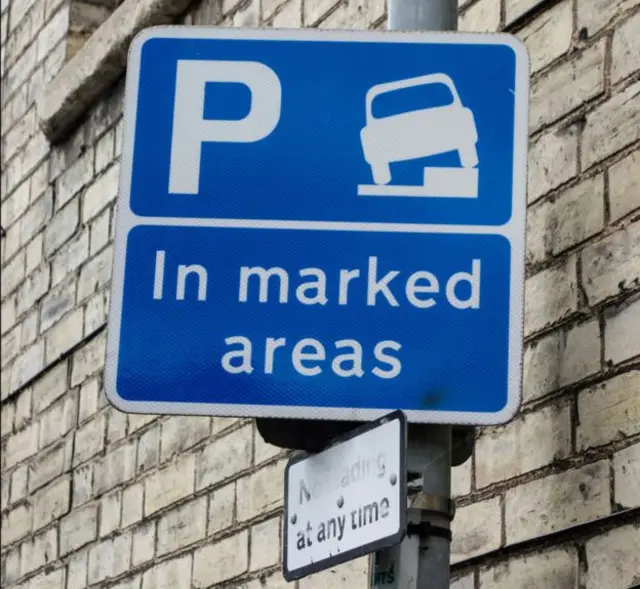 Parking sign