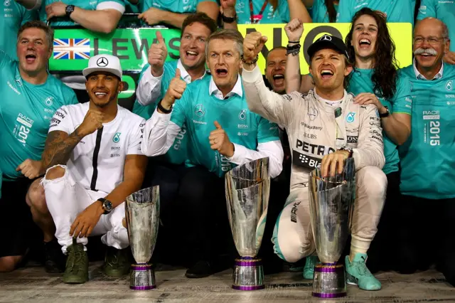 Lewis Hamilton and Nico Rosberg