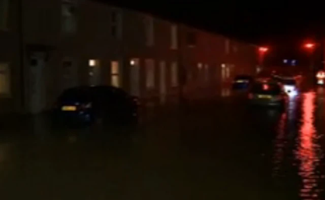 Flooding Maryport