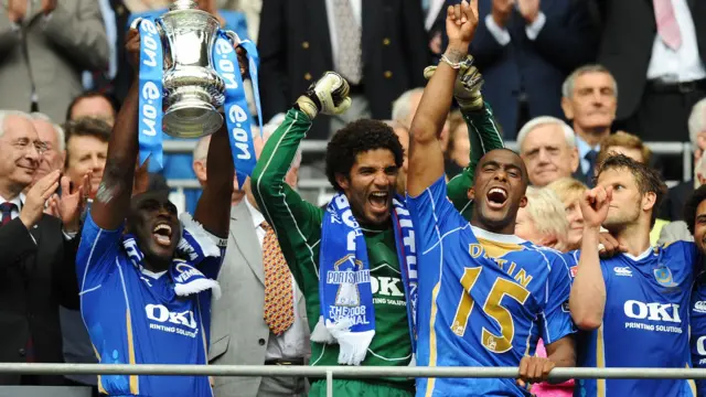 Portsmouth lift the FA Cup