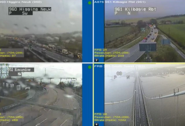 Traffic Scotland cameras showing tailbacks