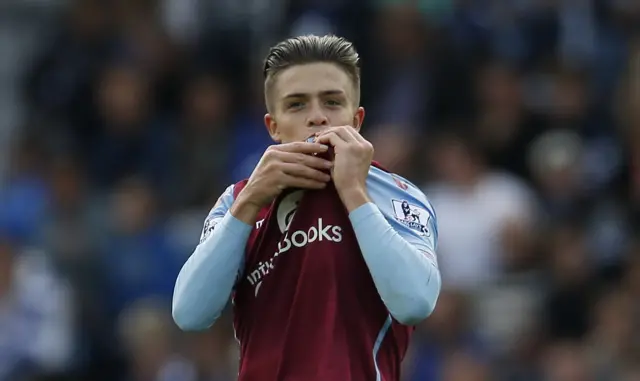 Aston Villa midfielder Jack Grealish