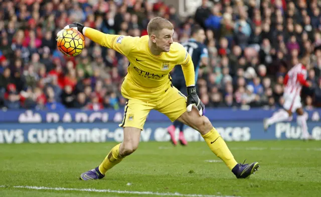 Manchester City goalkeeper Joe Hart