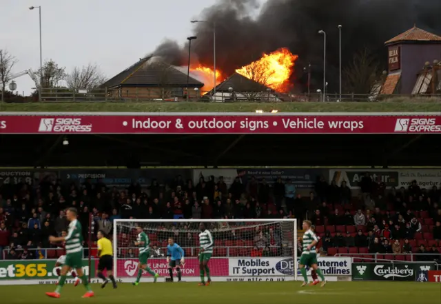 Sixfields fire